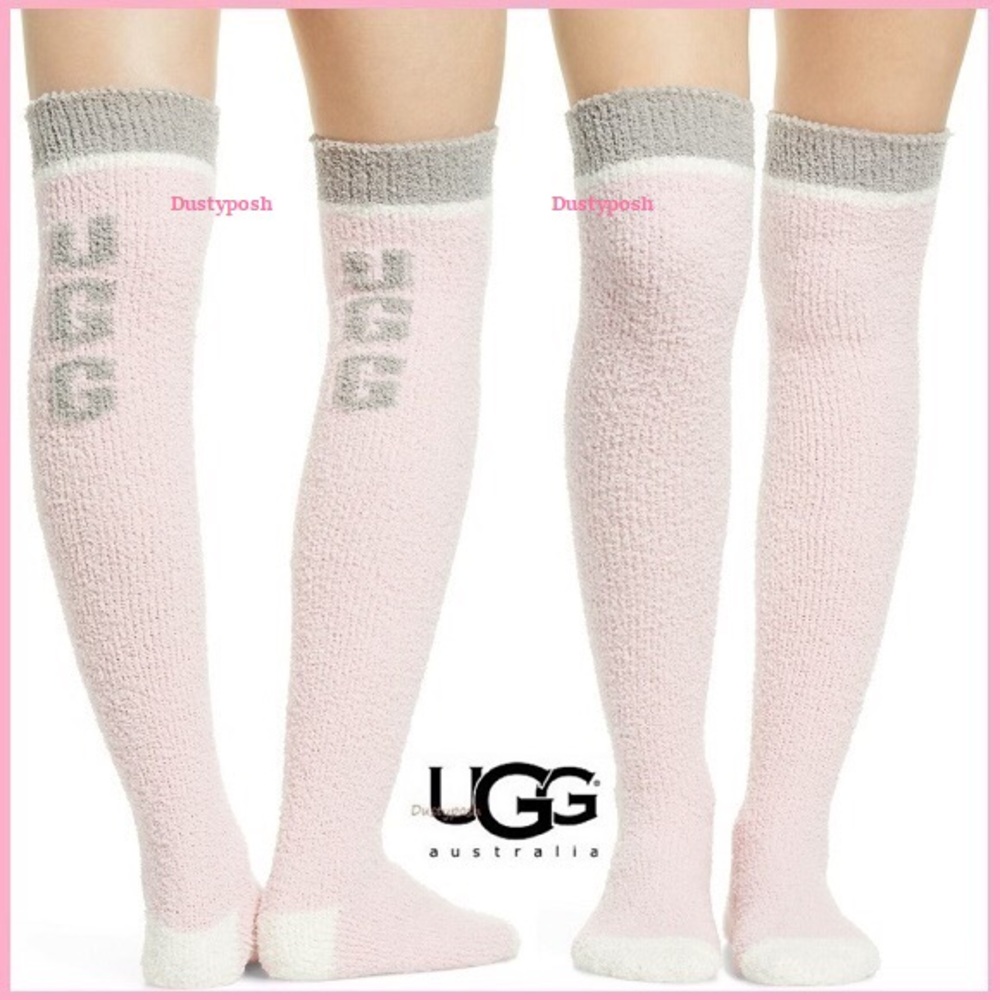 UGG Soft Cozy Over The Knee Socks Thigh High Boot Long Cosplay Vintage Gift New - Picture 3 of 3